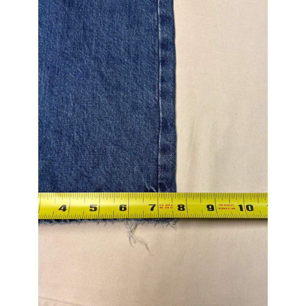 FRAME Le Slouch Straight Leg Paneled Button Fly Jeans Medium Wash Womens 32X32 - Picture 11 of 11